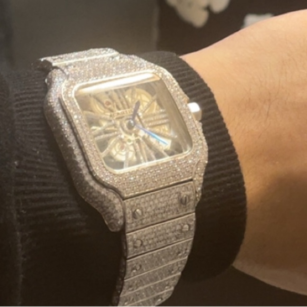 Moissanite Cartier Skeleton 41mm - Picture 5 of 6
